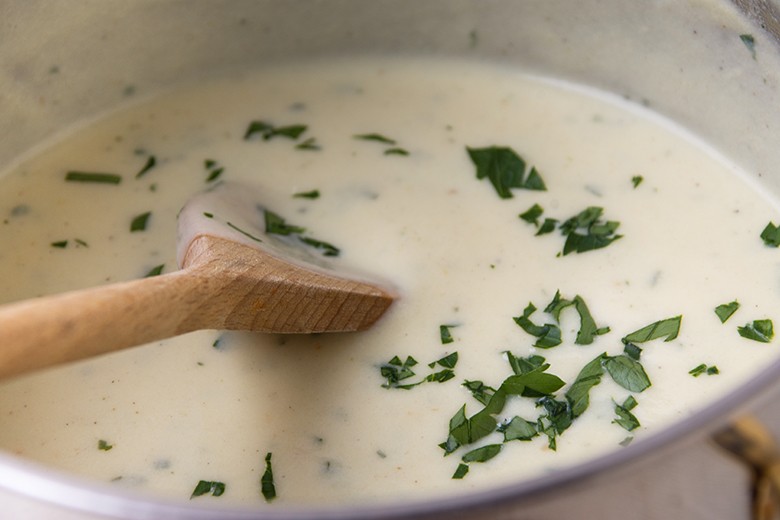 Selbstgemachte Sahnesoße