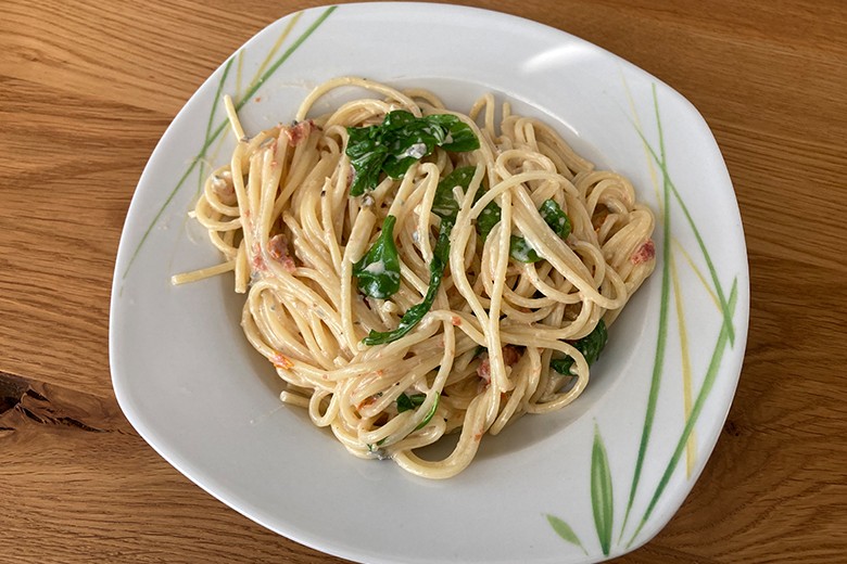 Spaghetti mit Gorgonzolasauce