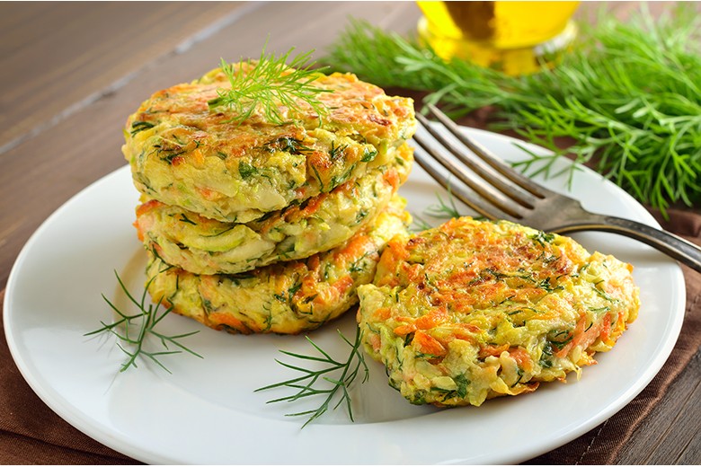Zucchini-Möhren-Puffer