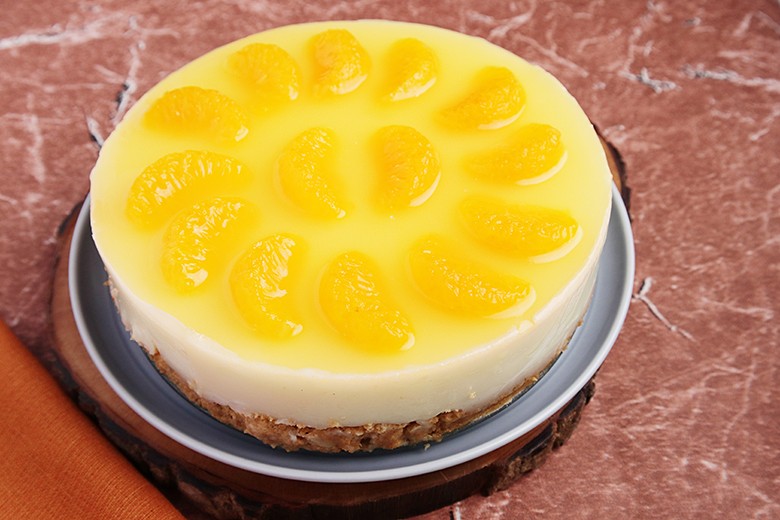 Schmandtorte mit Mandarinen