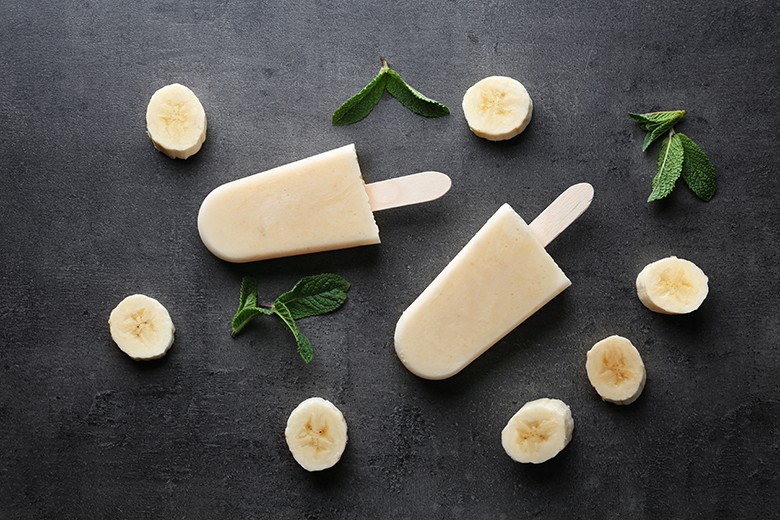 Bananeneis am Stiel