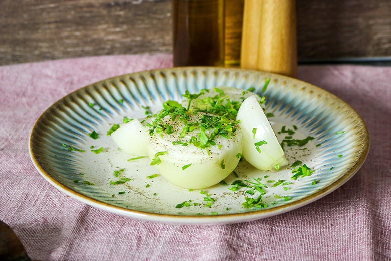 Gekochte Zwiebeln