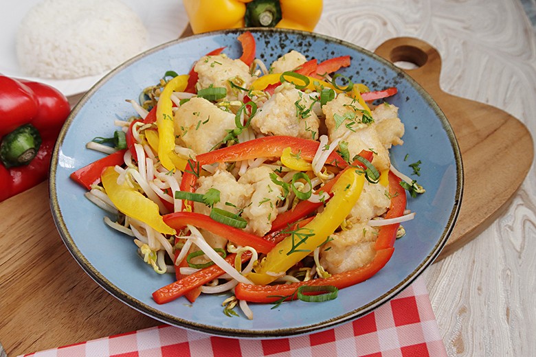 Asiatische Fischpfanne