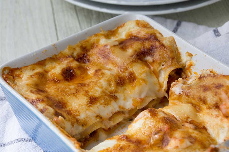 Gemüselasagne mit Linsen