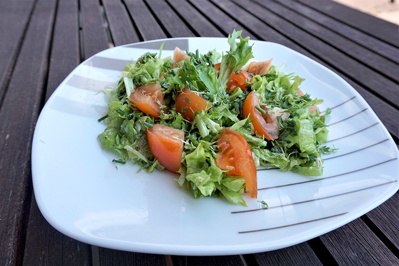 Schneller Kräutersalat