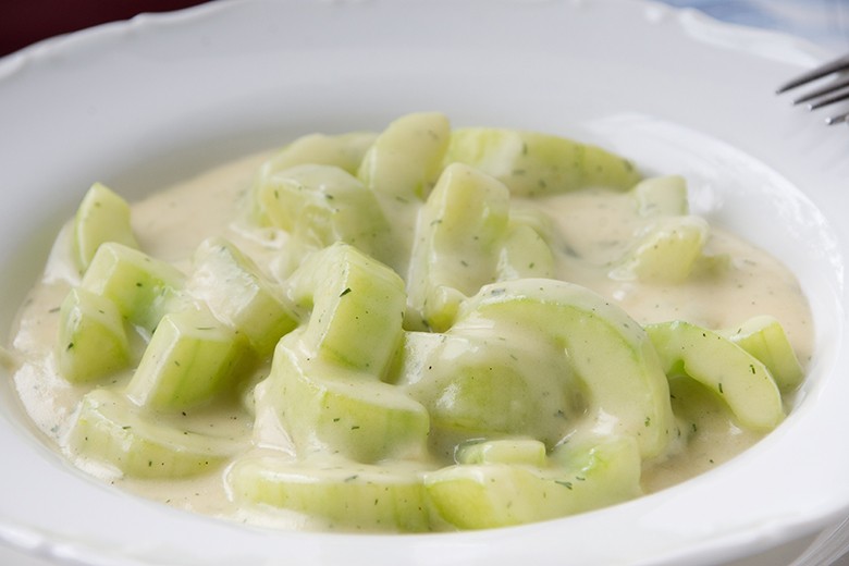 Gurken mit Sahnesauce