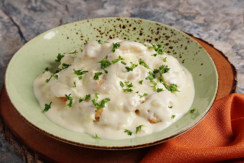 Hähnchen mit Sahnesauce