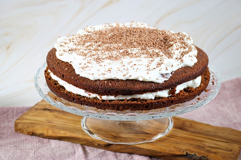 Herrentorte mit Sauerkirschen