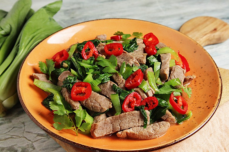 Wokgemüse mit Rindfleisch