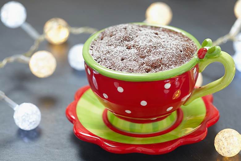 Veganer und glutenfreier Tassenbrownie