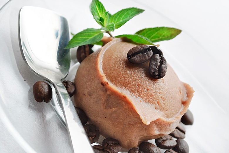 Kaffee-Sorbet