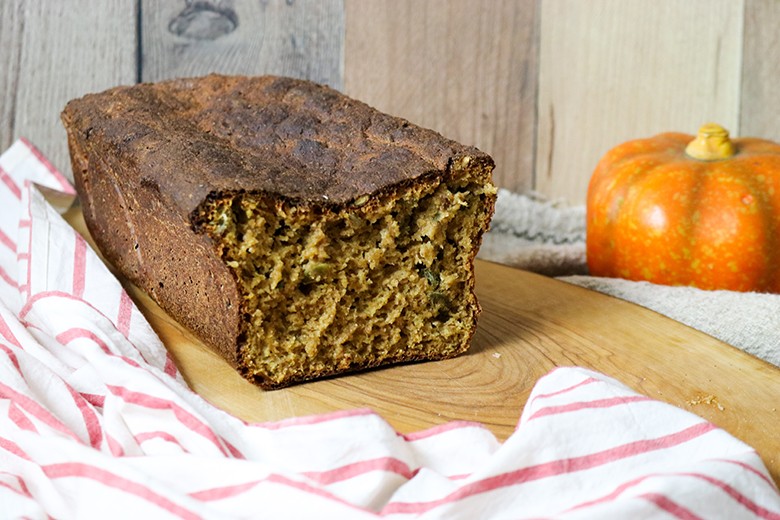 Kürbisbrot mit Dinkelmehl