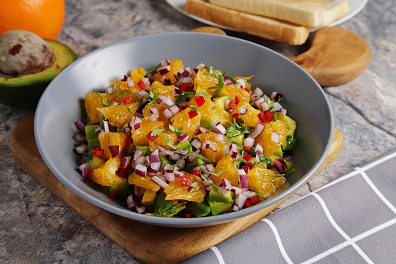 Avocado-Orangen-Tatar
