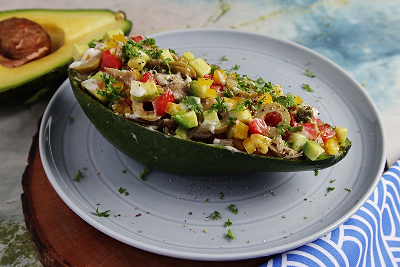 Gefüllte Avocado mit Thunfisch