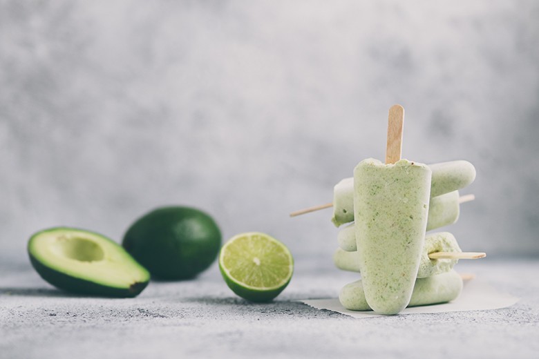 Avocado Eis mit Joghurt
