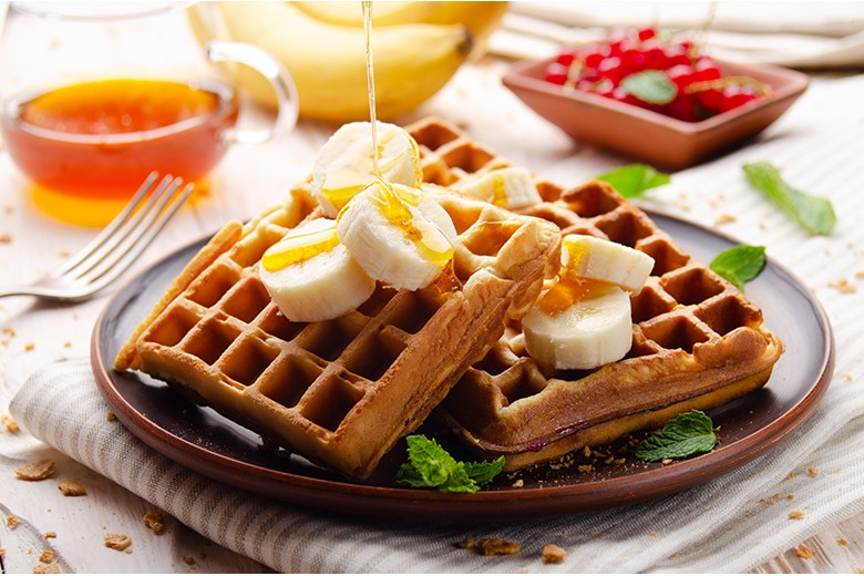 Bananenwaffeln ohne Zucker