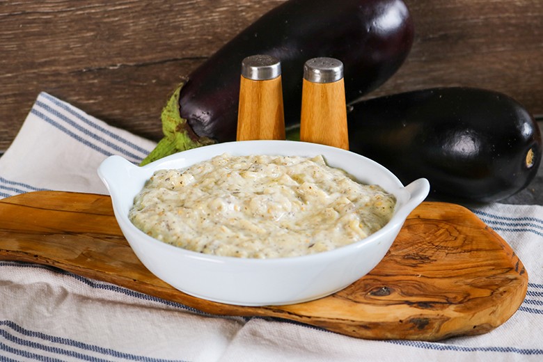 Auberginenmus mit Joghurt