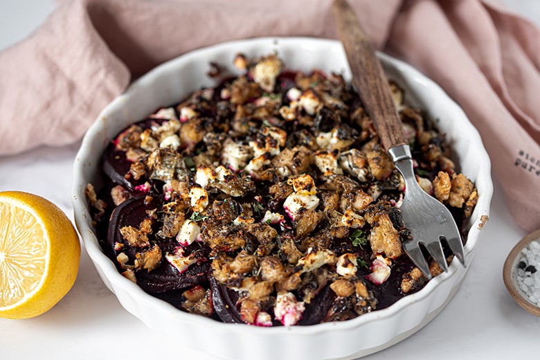 Rote Bete Auflauf mit Feta