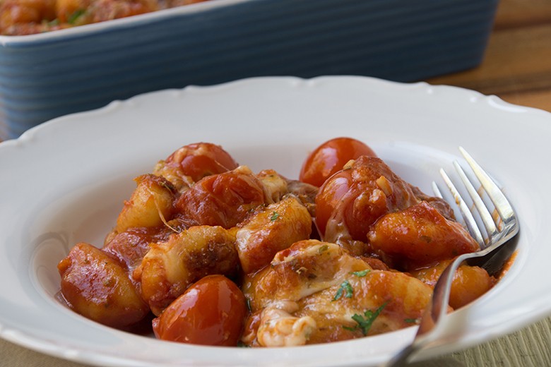 Mediterraner Gnocchi-Auflauf