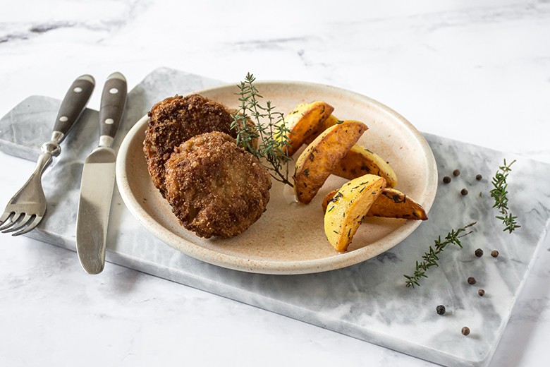 Frikadellen mit Thymiankartoffeln
