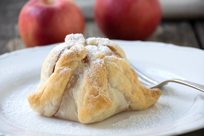 Apfel im Blätterteig