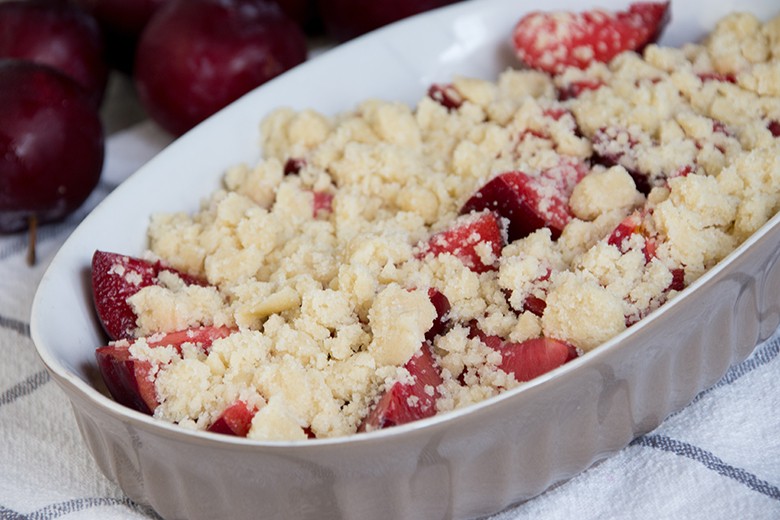 Streusel mit Margarine