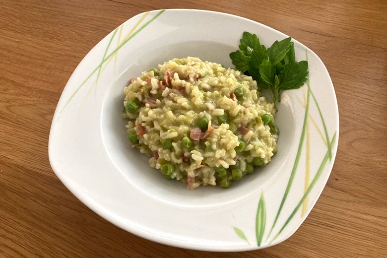 Erbsen-Risotto