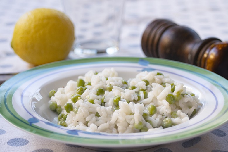 Erbsen-Zitronen-Risotto