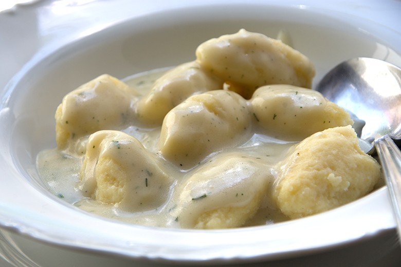 Senf-Dill-Sahnesoße