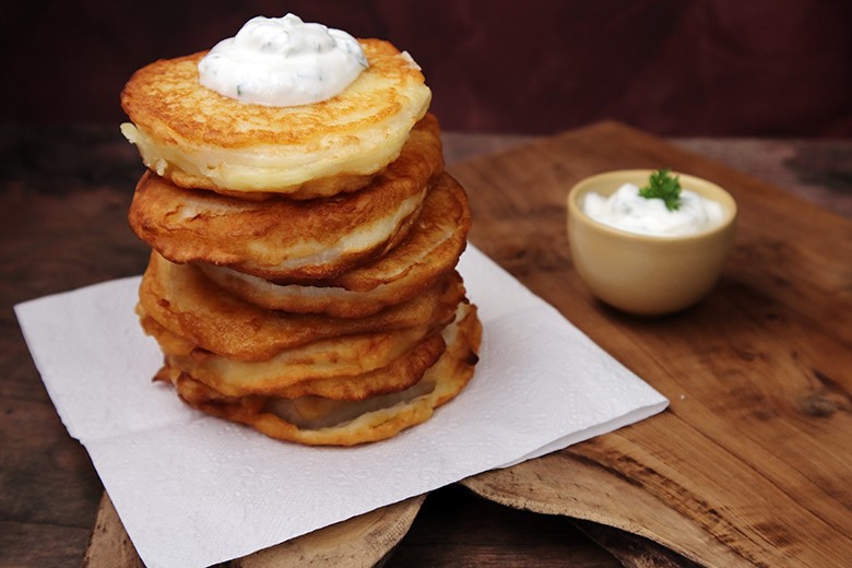 Frittierter Kohlrabi mit Dip