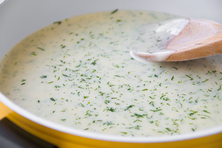 Cremige Dill-Sahne-Soße