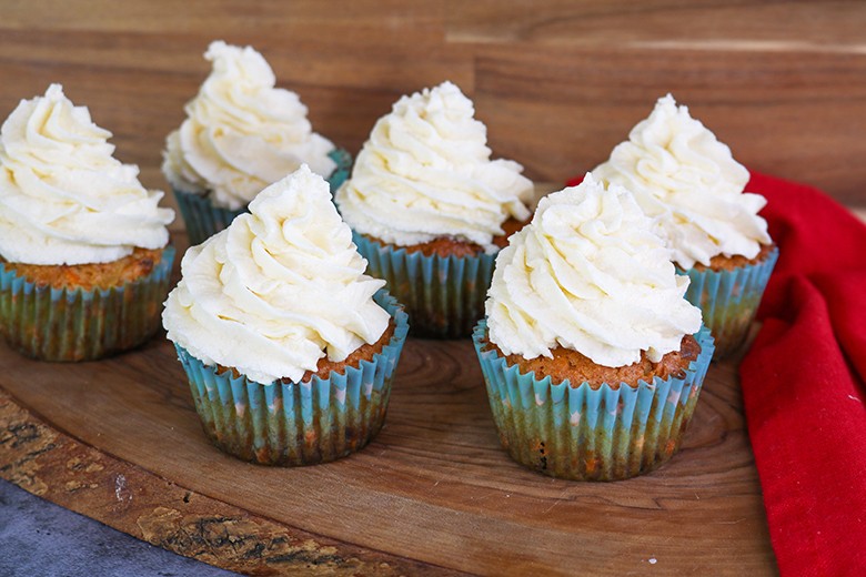 Möhren-Cupcakes