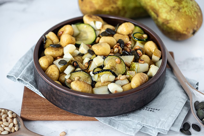 Gnocchi-Salat mit Mozzarella