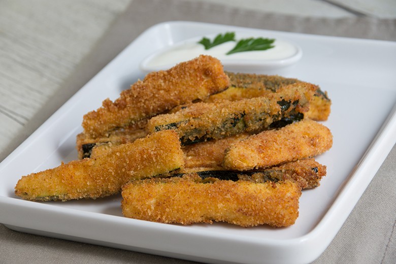 Zucchini Pommes aus dem Ofen