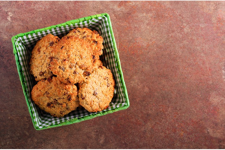Haferflocken-Rosinen-Cookies