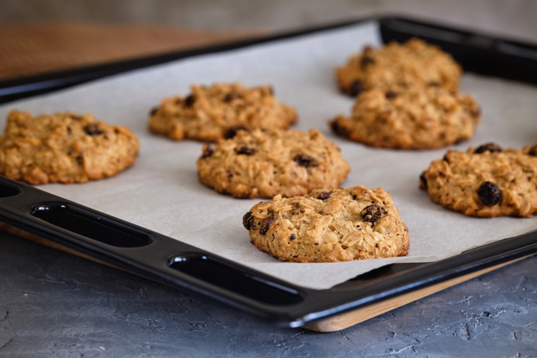 Haferflocken-Cookies mit Rosinen
