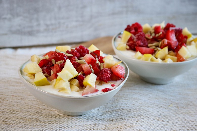 2 Rezepte zu Obst - Hüttenkäse
