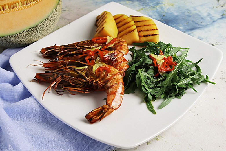 Chili-Knoblauch-Garnelen vom Grill