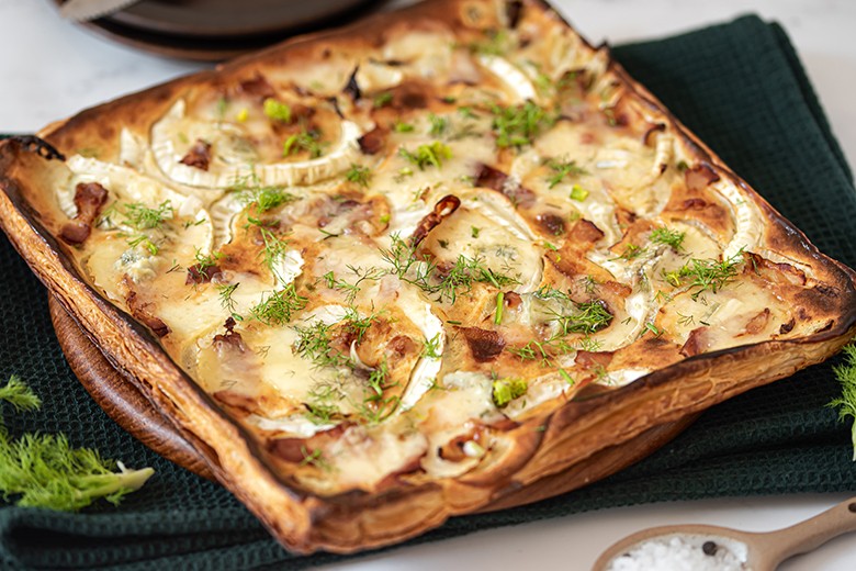 Fenchel-Speck-Flammkuchen