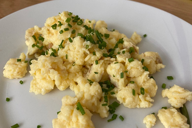 Rührei mit Wachteleiern