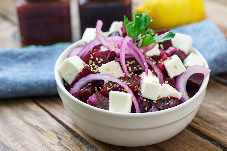 Rote Betesalat mit Feta