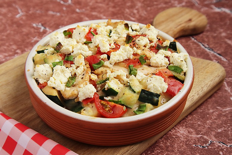 Feta-Hähnchen-Auflauf