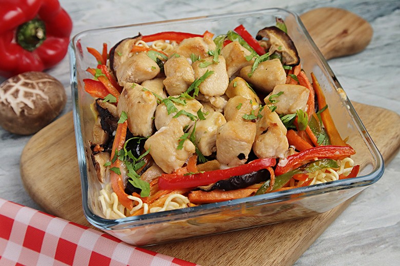 Asiatischer Hähnchenauflauf