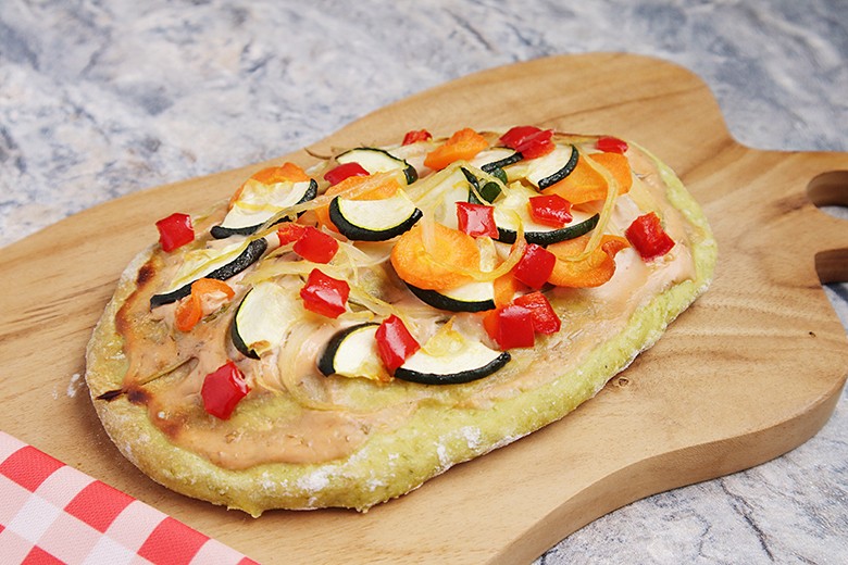 Gemüseflammkuchen