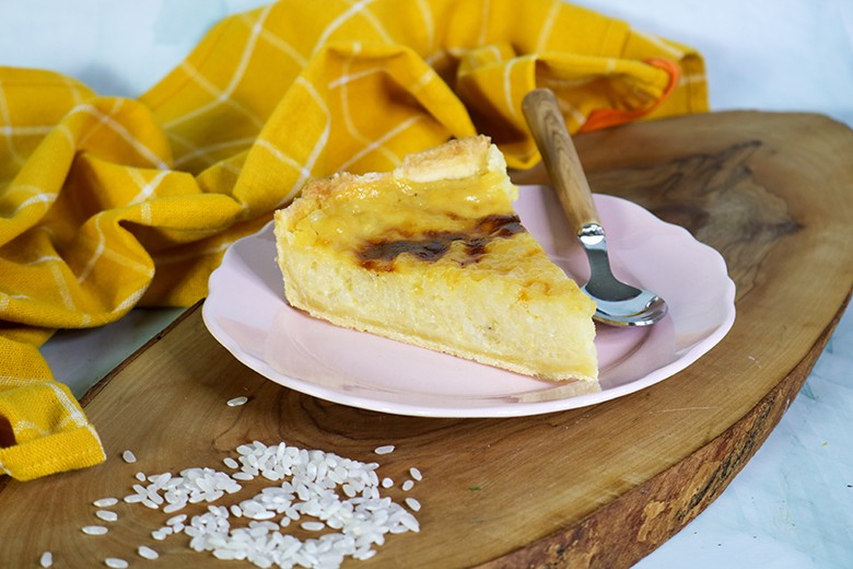 Belgischer Milchreiskuchen
