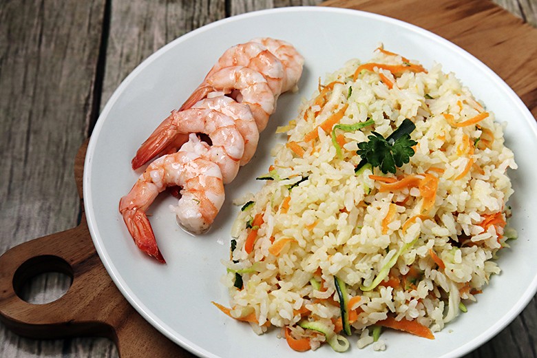 Risotto mit Garnelen