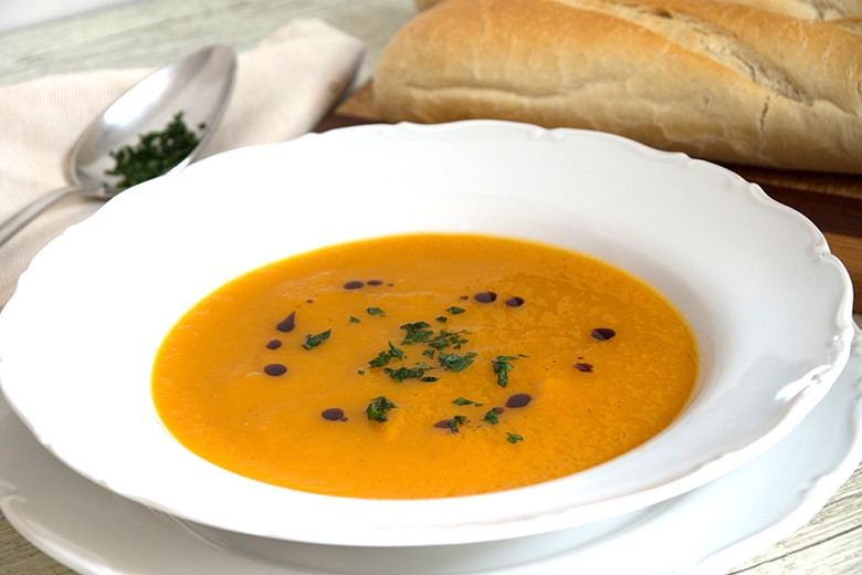 Pikante Butternusskürbissuppe