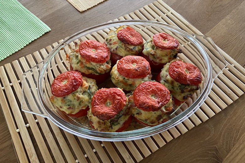 Schmortomaten mit Bärlauch