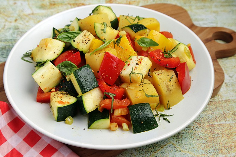 Paprika-Zucchini-Pfanne