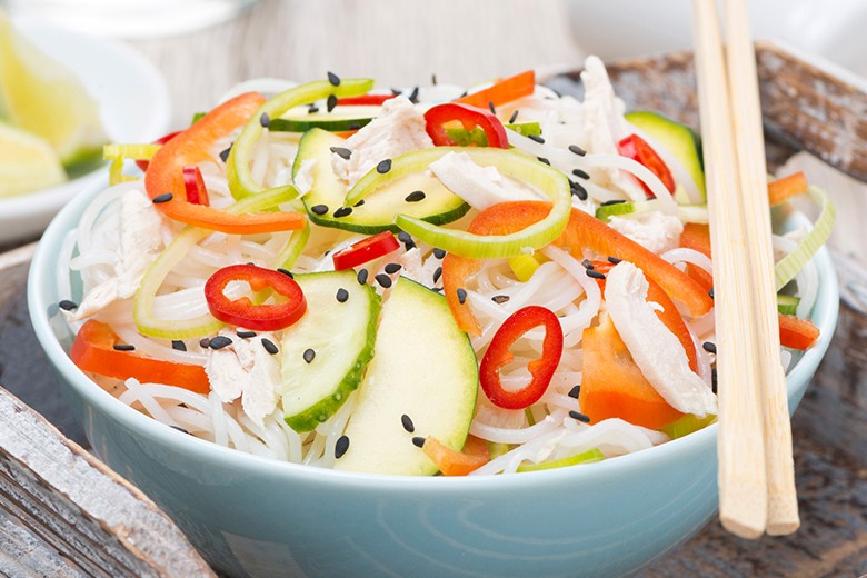 Thai-Salat mit Gemüse